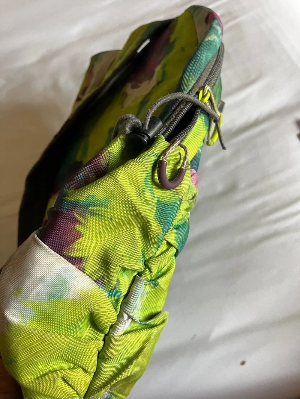 PUMA Procat Green Watercolor Tie Dye Multi-Pocket Backpack Rucksack